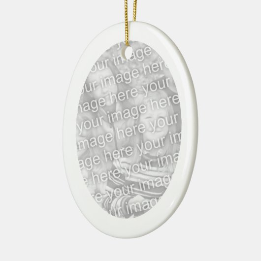 Wit Lijst Ovaal Ornament (Links)