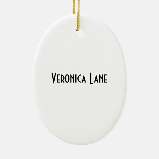 Wit Lijst Ovaal Ornament (Achterkant)