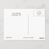 Wit Lila Briefkaart (Achterkant)