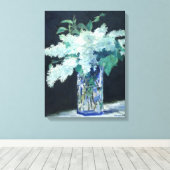 Wit Lila door Edouard Manet Canvas Afdruk (Insitu (Houten vloer))