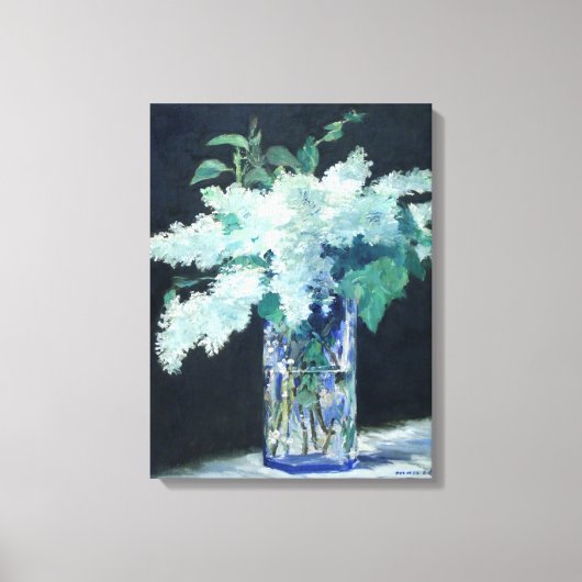 Wit Lila door Edouard Manet Canvas Afdruk (Voorkant)