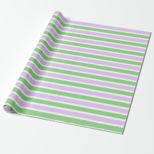 Wit, Lila en groenboek met strips Cadeaupapier