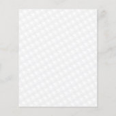 Wit lint bewustzijns appliqué op houndstooth flyer (Achterkant)
