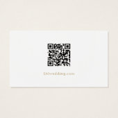 Wit | Lint Wedding Details QR Enclosure Kaart (Achterkant)