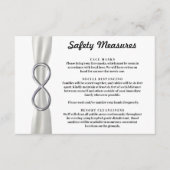 Wit Lint Zilver Infinity Veiligheidsmaatregelen Informatiekaartje (Voorkant)