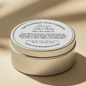 Wit lipbalsem tin label