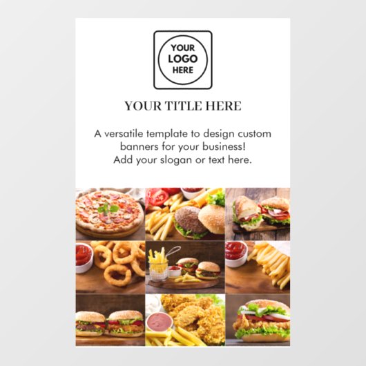 Wit logo | Aangepaste promotionele display voor be Raamsticker (Vel)