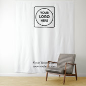 Wit logo | Professioneel foto branding Wandkleed (In situ)