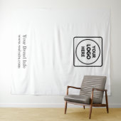 Wit Logo | Professionele Fotobranding Wandkleed (In Situ (horizontaal))