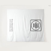 Wit Logo | Professionele Fotobranding Wandkleed (Voorkant (horizontaal))