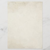 wit madeliefje bloemenromantische rustieke bruilo menu (Achterkant)