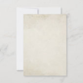  wit madeliefje bloemenromantische rustieke bruilo RSVP kaartje (Achterkant)