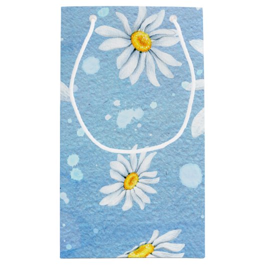 wit madeliefje klein cadeauzakje (Achterkant)