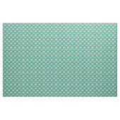  wit madeliefje turquoise bloemig stof (Yard (91,4 cm))