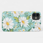 Wit Madeliefjes Bloemmotief Case-Mate iPhone Case (Achterkant (horizontaal))