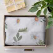 Wit madeliefjes tissuepapier, Witte madeliefjes Tissuepapier (Geschenk)