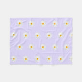 wit madeliefjespatroon fleece deken (Voorkant (Horizontaal))