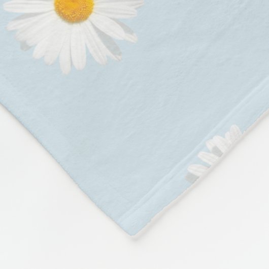 wit maispatroon fleece deken (Hoek)