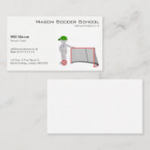 Wit man, Voetbal coach Visitekaartje (Voorkant / Achterkant)