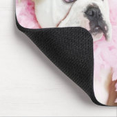 Wit mannetje en vrouw muismat (Hoek)