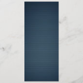 wit & marine bloemen mooie bruiloft menu (Achterkant)