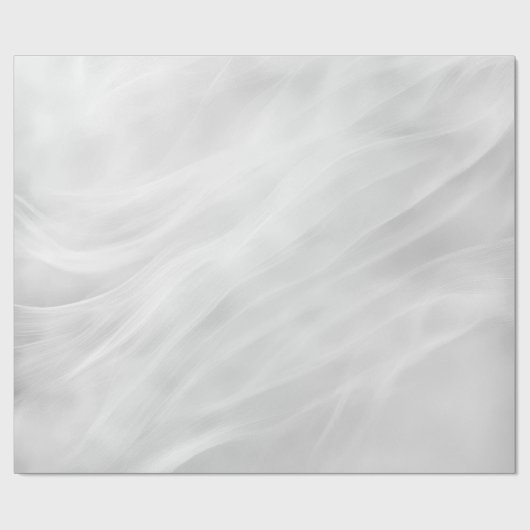 Wit Marmer Abstract Cadeaupapier (Vlak)