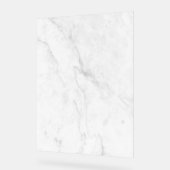 Wit Marmer Acryl Bord (Hoek)