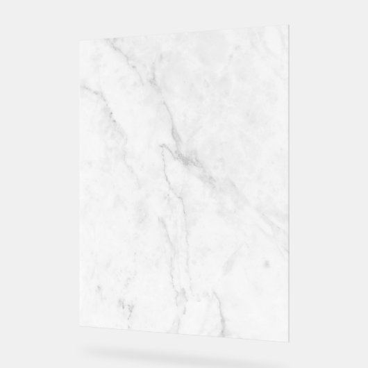 Wit Marmer Acryl Bord (Hoek)