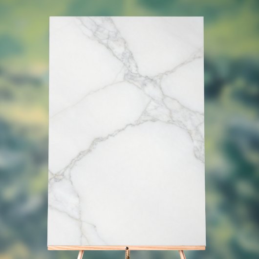 Wit Marmer Acryl Bord (Neutraal)