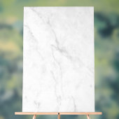 Wit Marmer Acryl Bord (Neutraal)