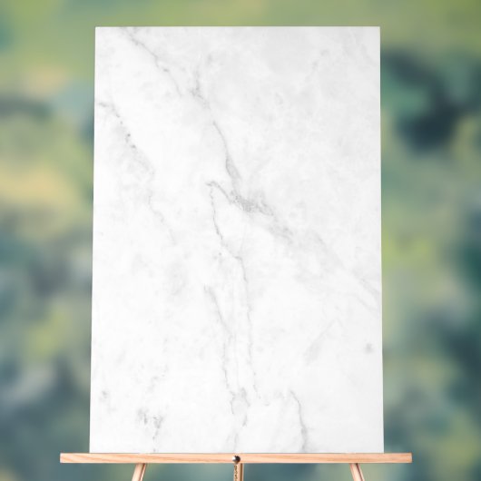 Wit Marmer Acryl Bord (Neutraal)