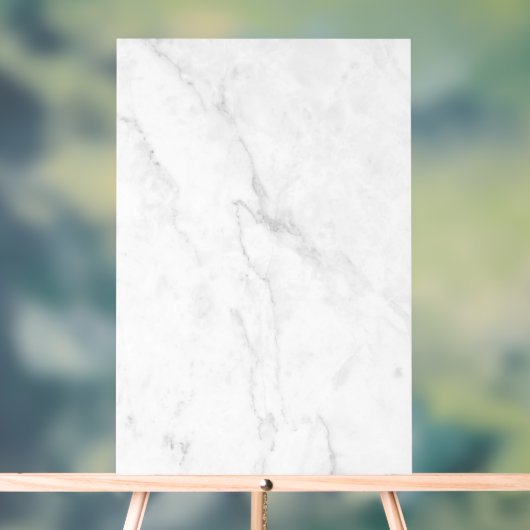 Wit Marmer Acryl Bord (Neutraal)