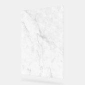Wit Marmer Acryl Bord (Hoek)