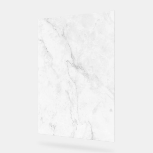 Wit Marmer Acryl Bord (Hoek)