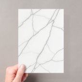 Wit Marmer Acryl Uitnodigingen (Insitu (Draagbaar))