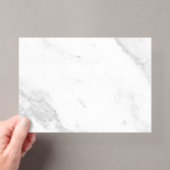 Wit Marmer Acryl Uitnodigingen (Insitu (Draagbaar))