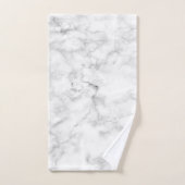 Wit marmer bad handdoek (Handdoek)