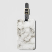 wit marmer bagagelabel (Voorkant (verticaal))