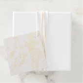 Wit Marmer Bedankjes Labels (Met doos)