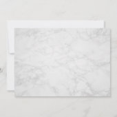 Wit marmer bedankkaart (Achterkant)