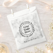 Wit marmer bedankzakje (Geknipt)