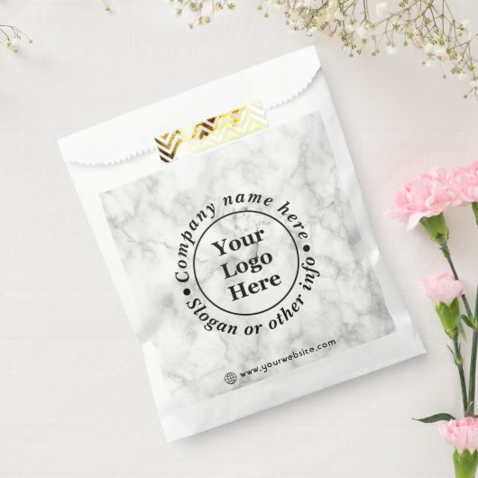Wit marmer bedankzakje (Gezegeld)
