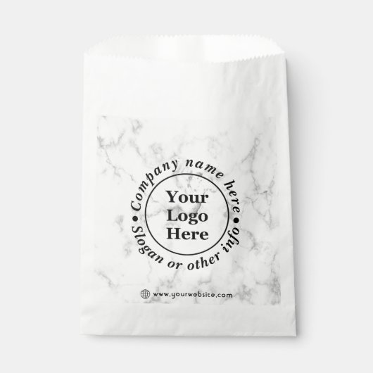 Wit marmer bedankzakje (Voorkant)