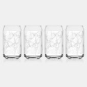 Wit Marmer Blikvorm Glas (Voorkant)