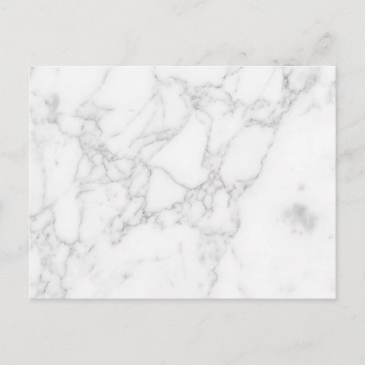 Wit Marmer Briefkaart (Voorkant)