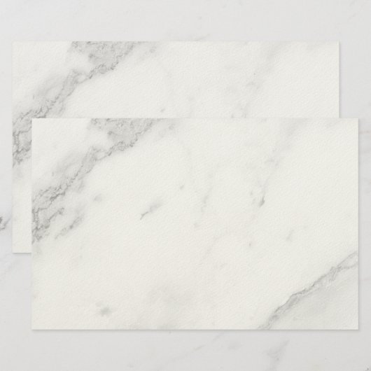 Wit Marmer Briefpapier (Voorkant / Achterkant)