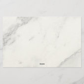 Wit Marmer Briefpapier (Achterkant)