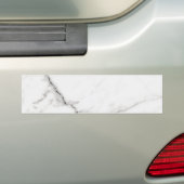 Wit Marmer Bumpersticker (Op auto)