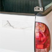 Wit Marmer Bumpersticker (Op Truck)