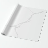 Wit Marmer Cadeaupapier (Uitgerold)